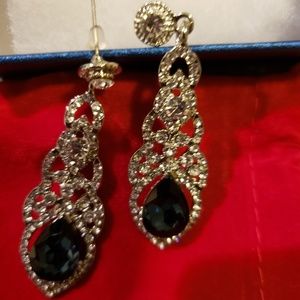 New Elegant Crystal Teardrop chandelier earrings